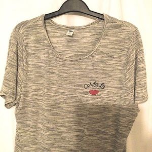 Old Navy Gray\White Tee XL (424)